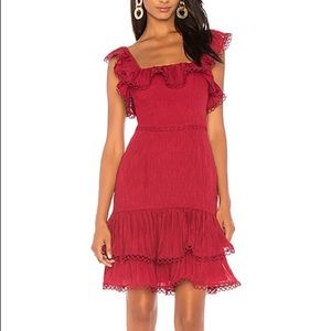 Keepsake Too Close Dress in Berry